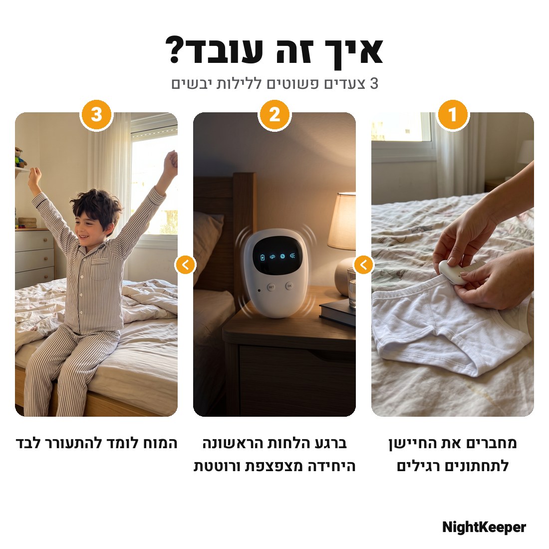 איך זה עובד ב-3 צעדים